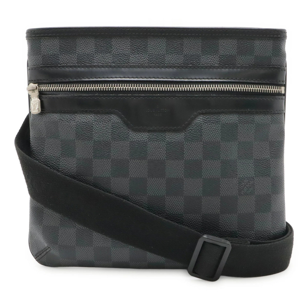 LOUIS VUITTON Damier Graphite Black Thomas Crossbody Bag Square